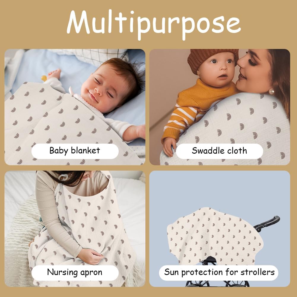 Detalle 2 de Aolso Breastfeeding Cover Muslin 360°
