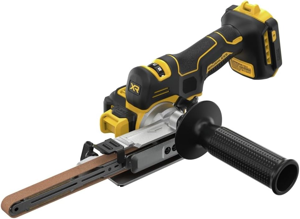 Detalle de DEWALT DCM200B 20V MAX Cordless Band File with 104° Rotating Arm