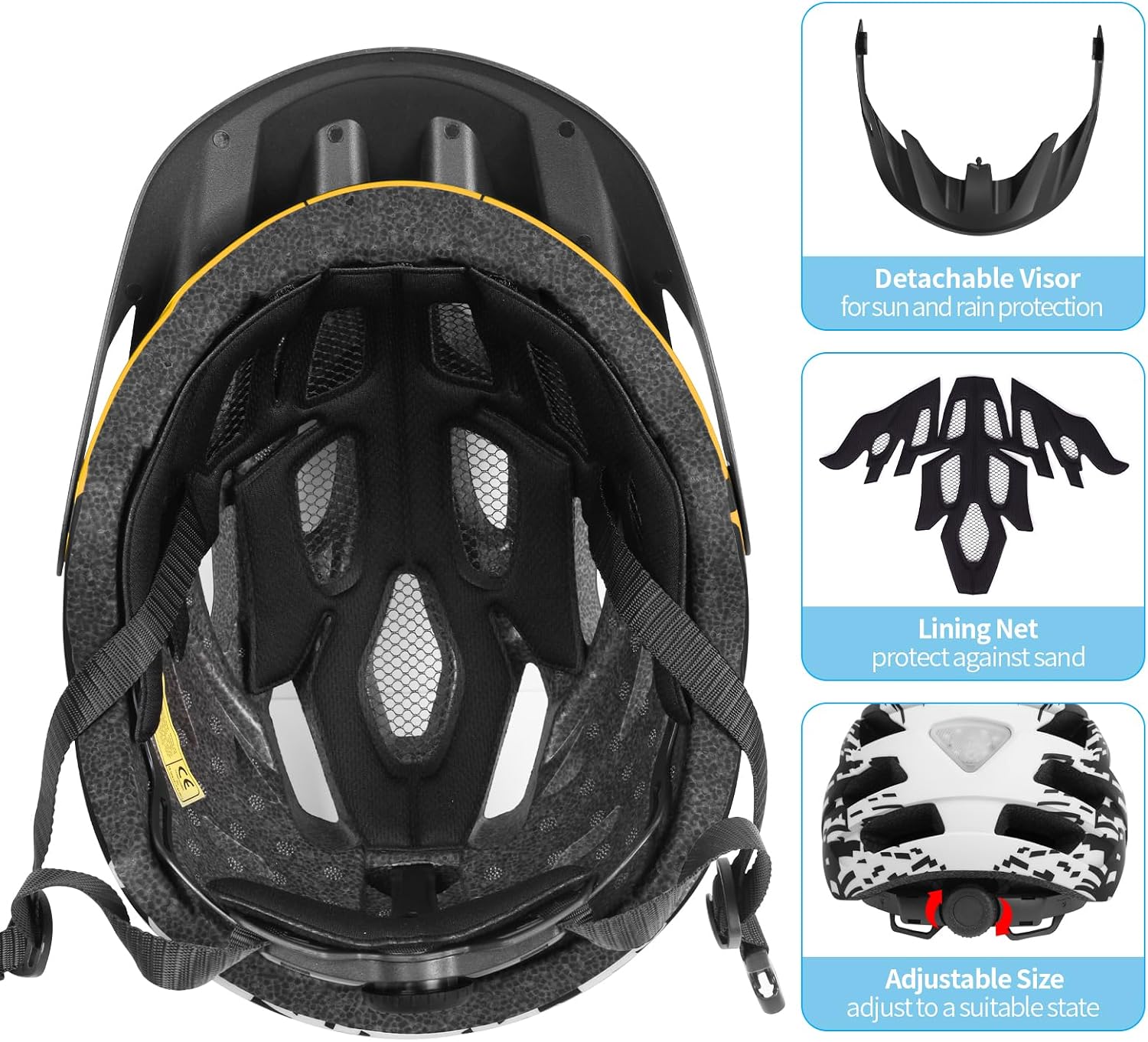Thumbnail 6 de TADPOLE Fahrradhelm 57–61 cm mit Visier