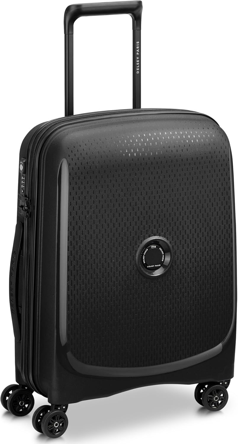 Detalle 2 de DELSEY PARIS Belmont Plus MR (Materiale Riciclato) Valigia rigida cabina 55 x 40 x 20 cm, 33 L, S Slim, Nero
