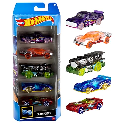 Detalle de Hot Wheels Confezione da 5 Veicoli – Collezione 1:64 con temi diversi (modelli possono variare)