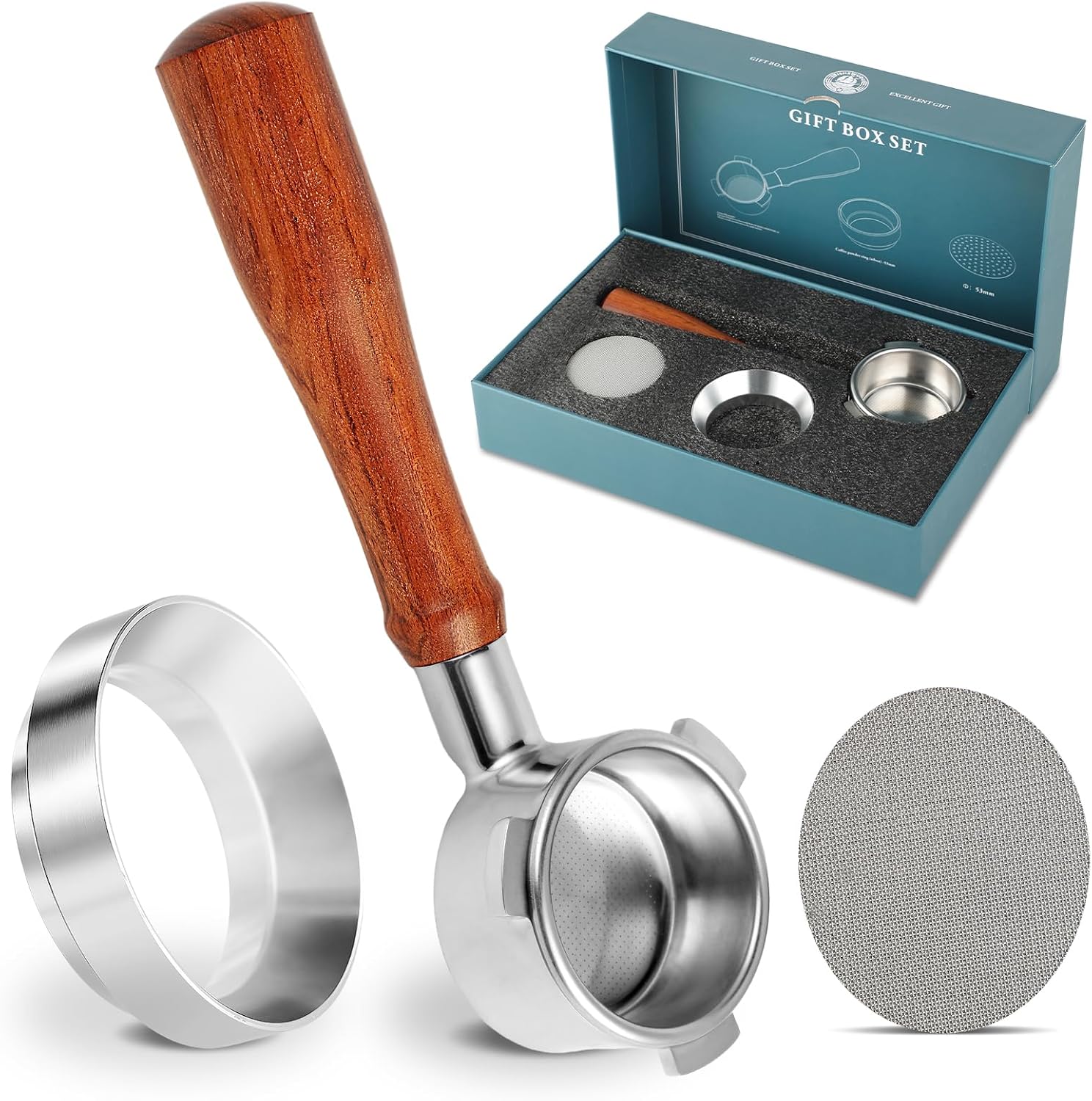 Detalle de ISHEWUDU 54mm-shoubing-YR bodemloze portafilter 54 mm voor Sage en Breville