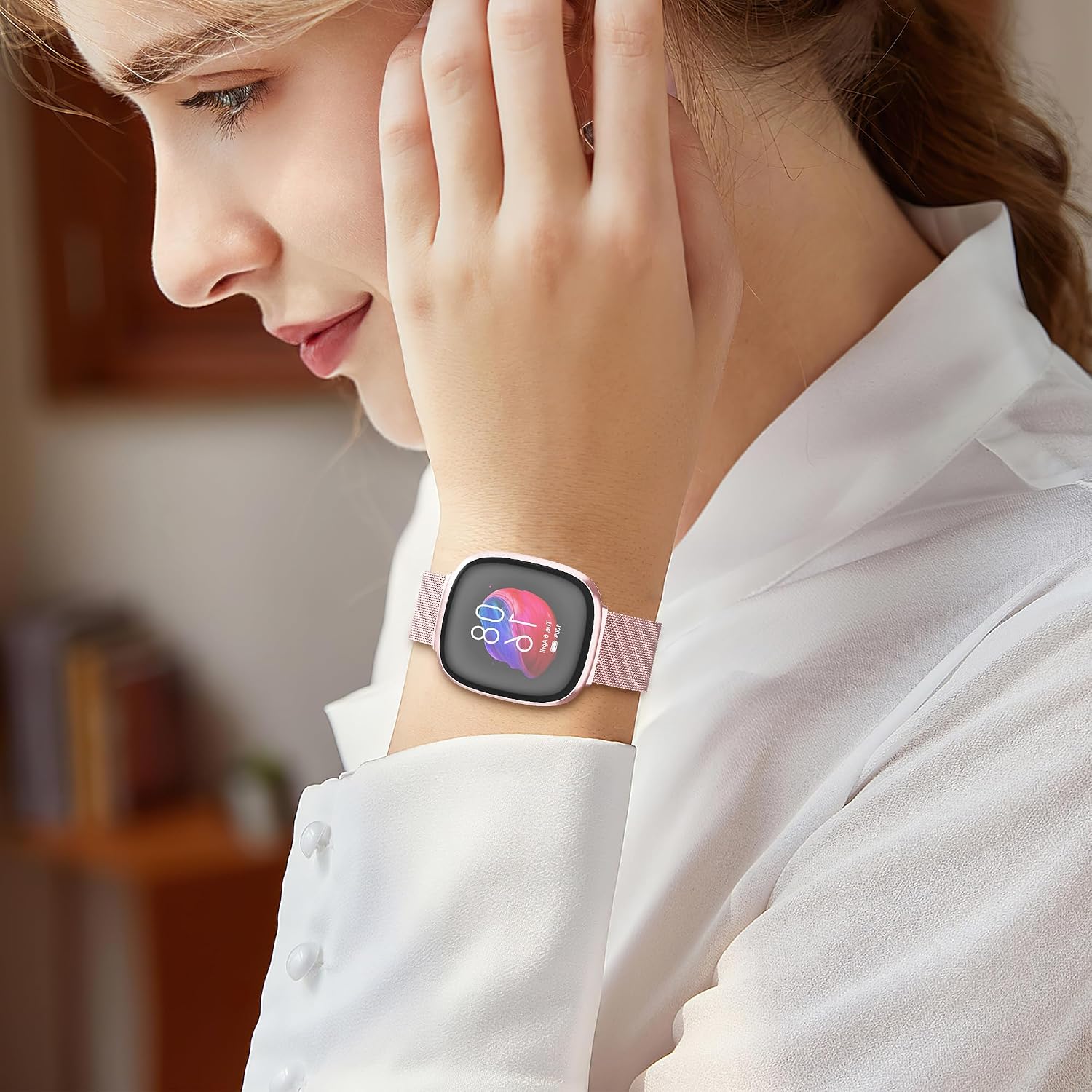Thumbnail 6 de Higgs metal strap for Fitbit Versa 4