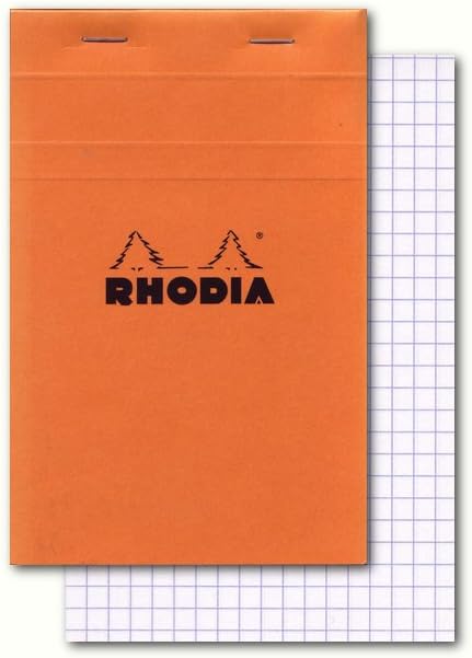 Thumbnail 4 de RHODIA 38200C Stapled Notepad N°38 Orange – A3, 5x5 Small Squares, 80 Sheets