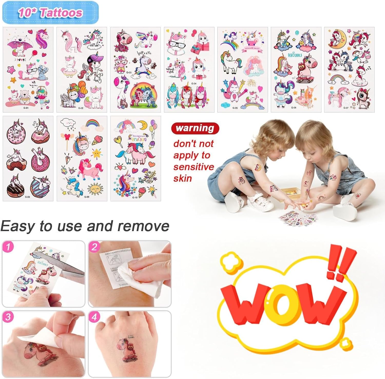 Thumbnail 2 de Kadaloo Einhorn Mitgebsel Kinderparty – 80-teiliges Set für unvergessliche Geburtstagsfeiern