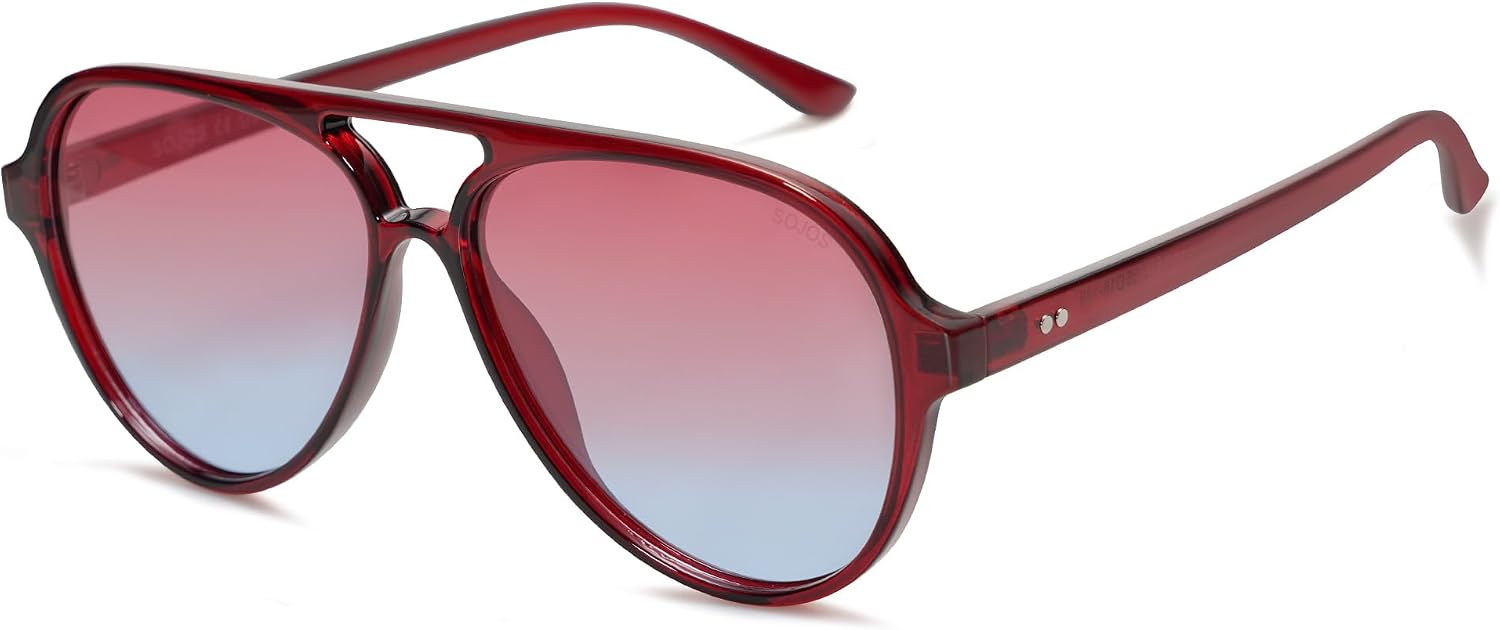 Detalle de SOJOS Polarized Aviator Sunglasses SJ2201