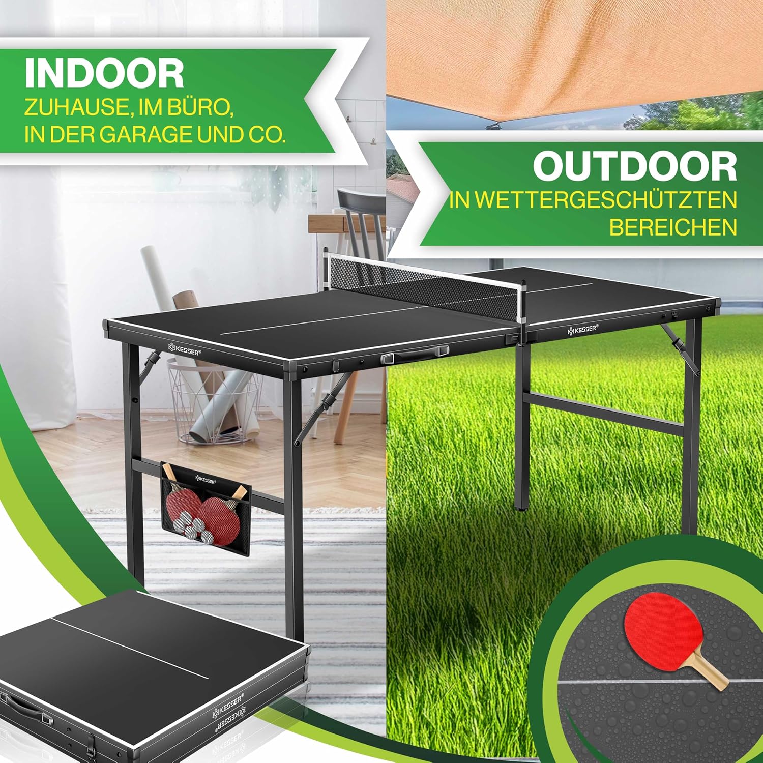 Thumbnail 6 de KESSER® Tischtennisplatte Mini 153 × 76,5 cm 🏓