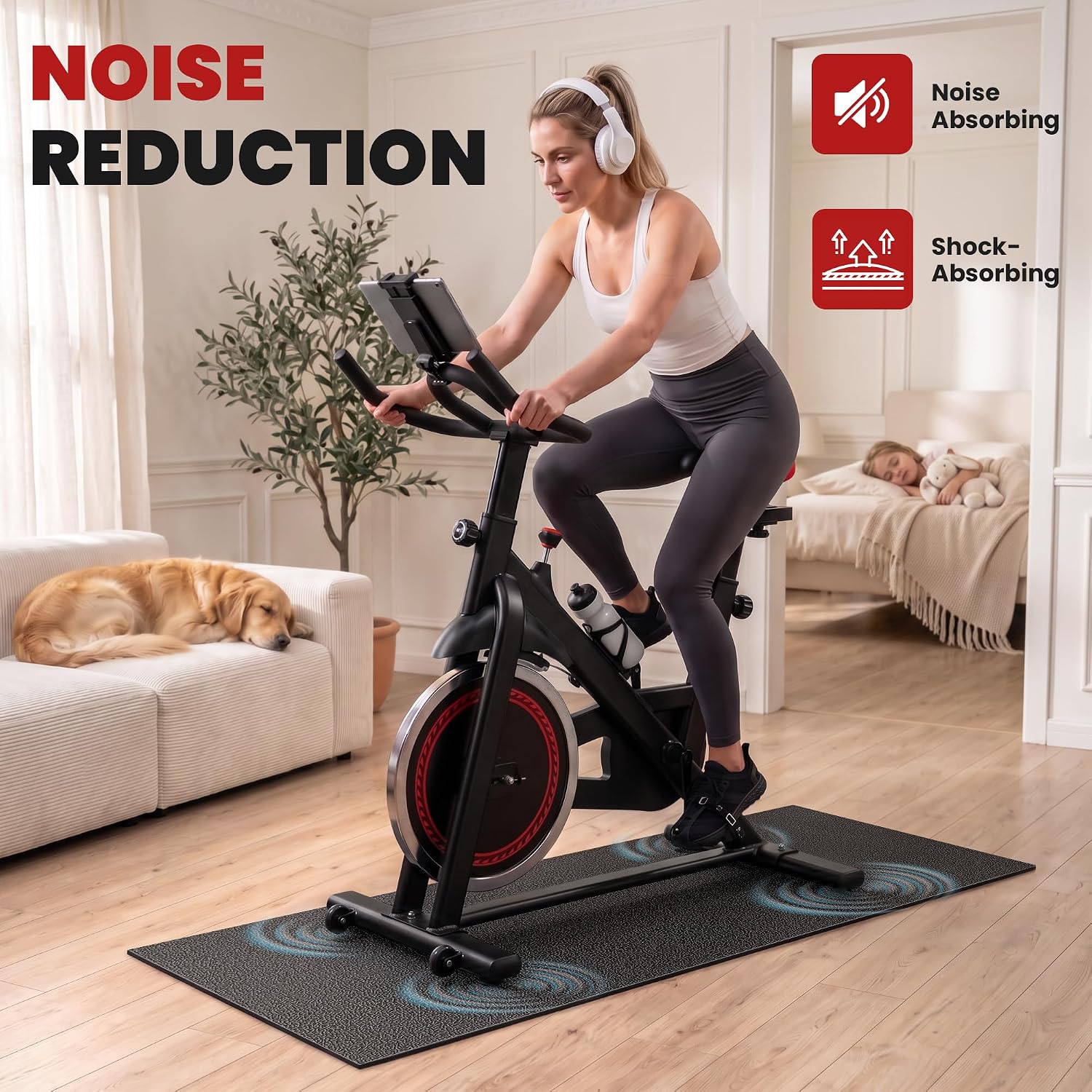 Detalle 1 de Exercise Bike Mat 70" x 30