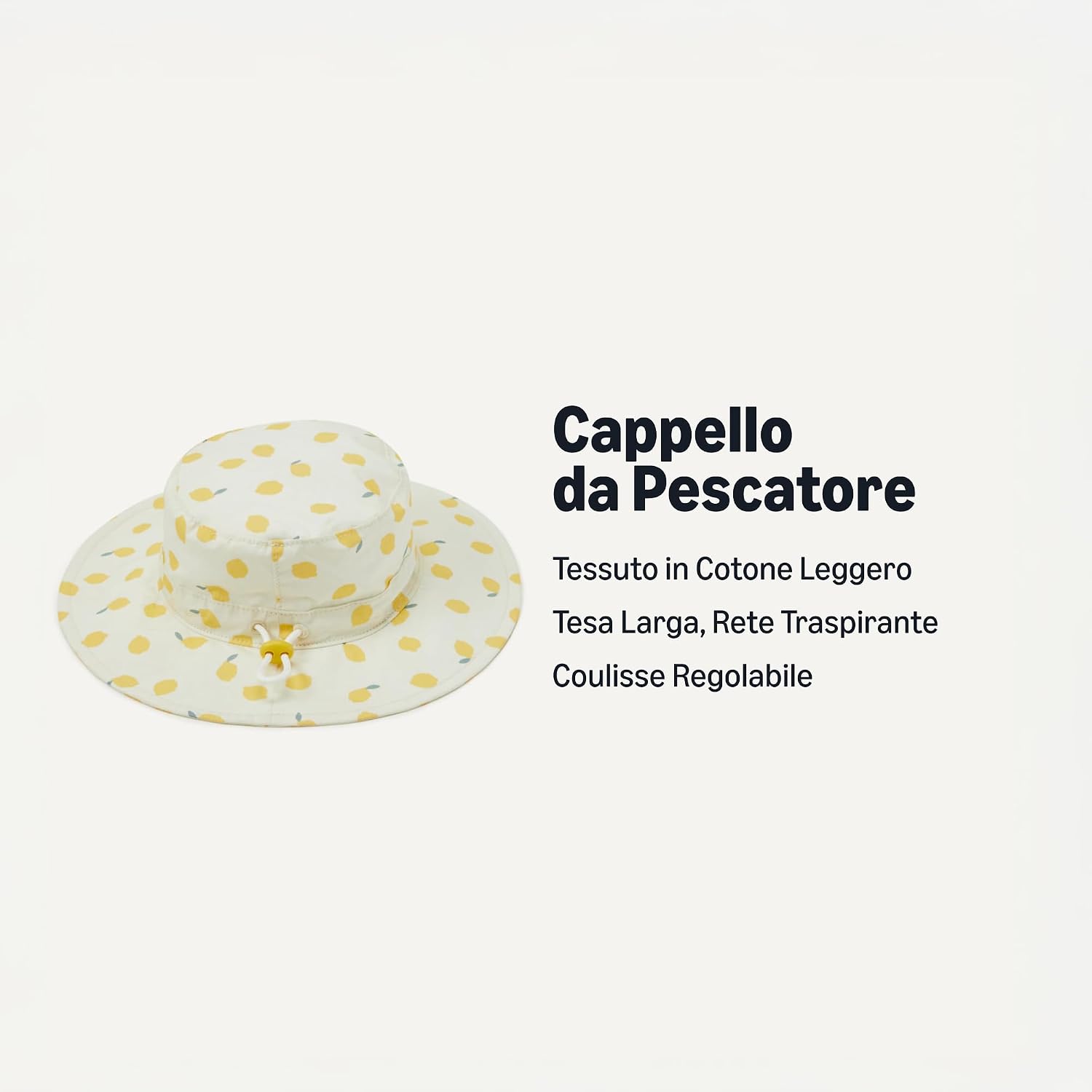 Detalle de Amazon Essentials x Sofia Grainge Cappello da Pescatore in Cotone per Bambini e Ragazzi