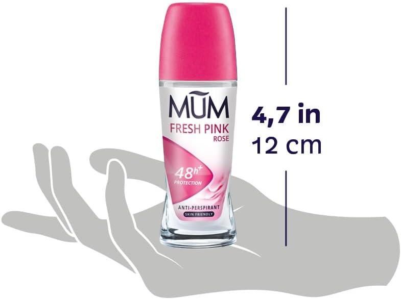 Thumbnail 3 de Mum Fresh Pink Rose Perfumed Roll-On Deodorant 50 ml (Pack of 6)
