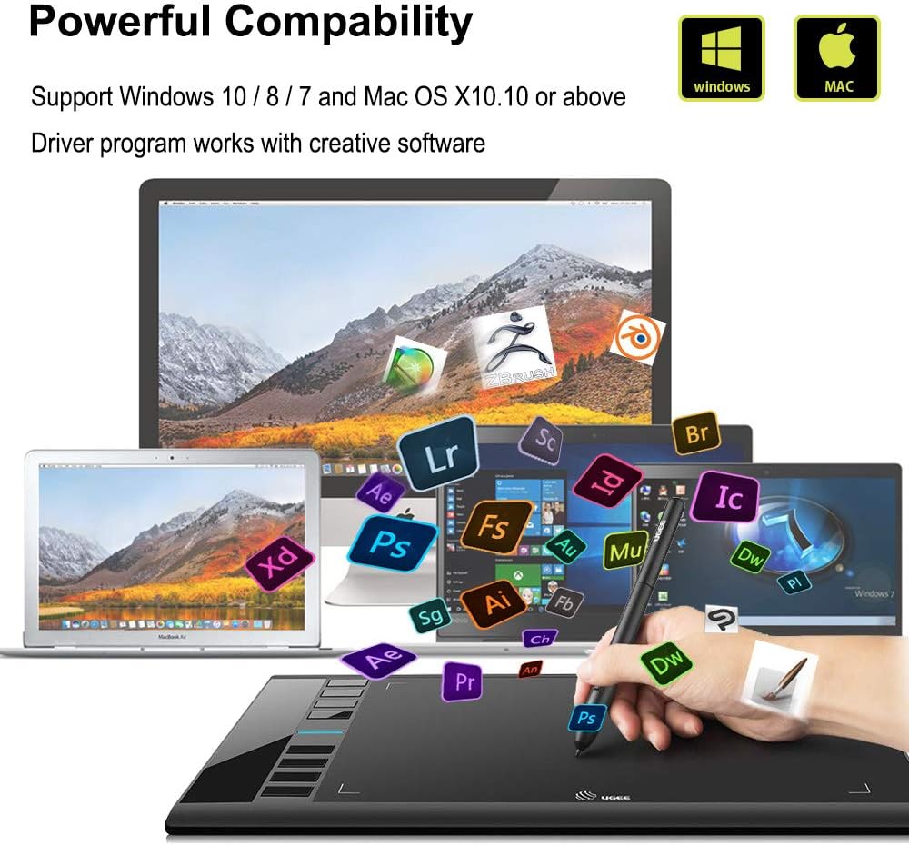 Thumbnail 5 de UGEE M708 Graphics Tablet 10×6 inch 8192 levels 🎨