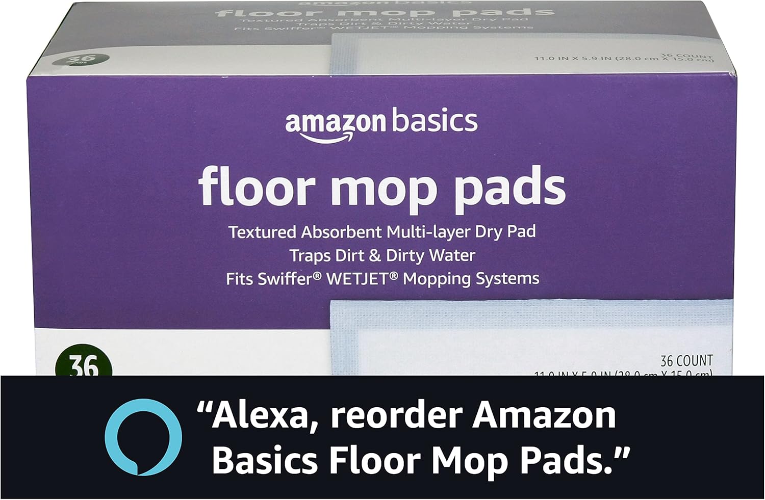 Thumbnail 5 de Amazon Basics Floor Mopping Pads 36 pack 🧹