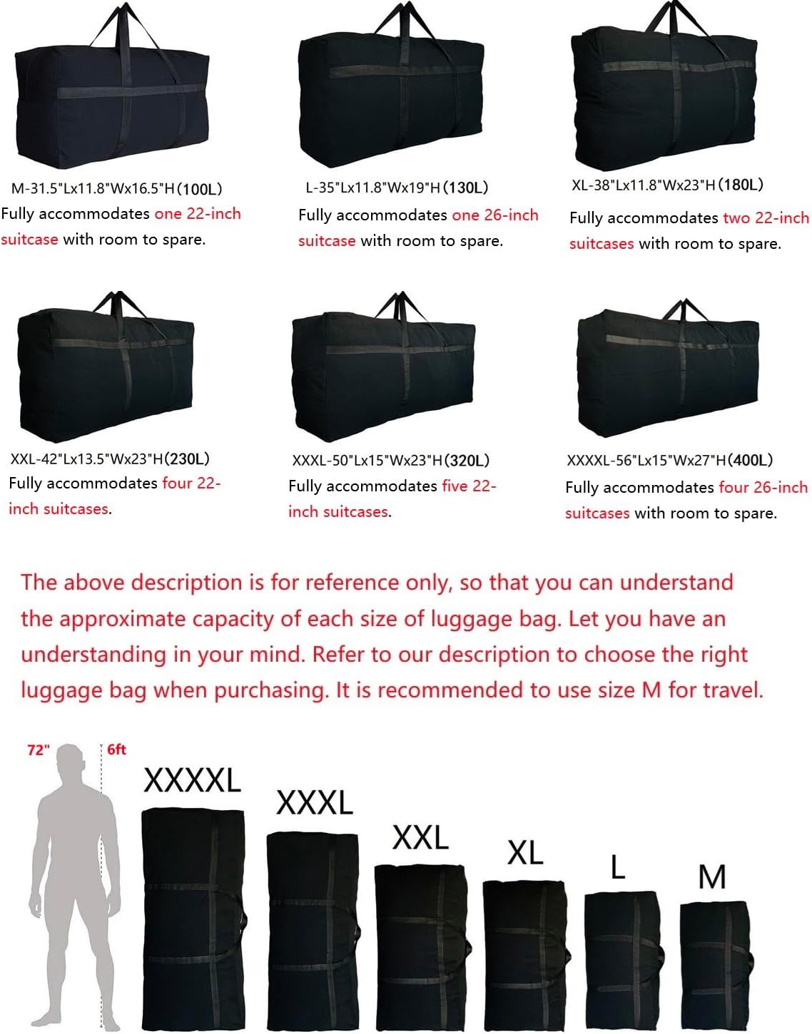 Detalle 2 de DoYiKe Extra Large Duffle Bag