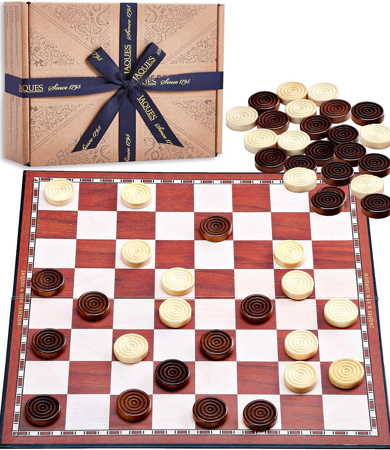 Detalle de Jaques of London 12" Foldable Draughts Board Game