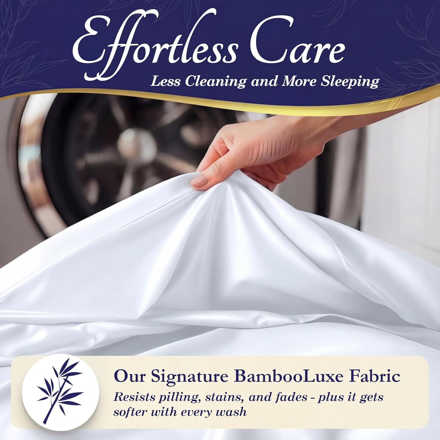 Thumbnail 5 de DECOLURE Bamboo Viscose Queen Sheets 17"