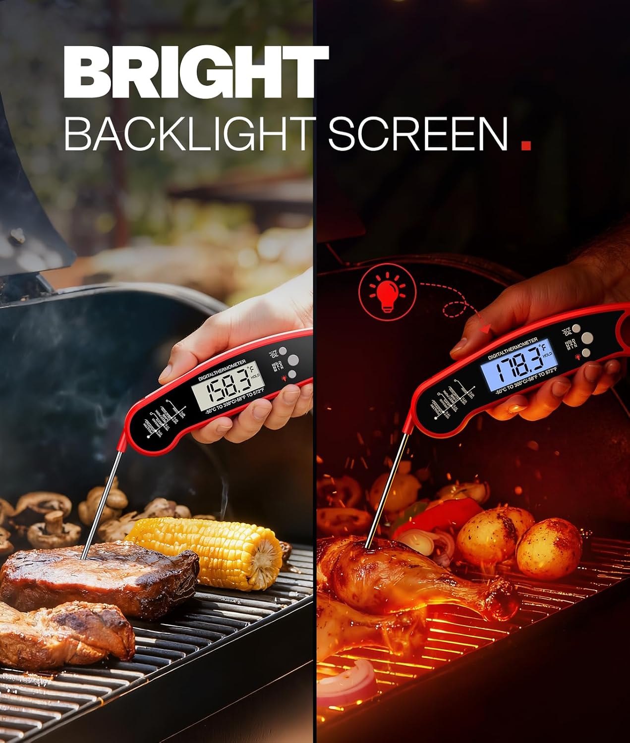 Thumbnail 4 de ONFIKY Meat Thermometer Digital — 1–2 Sec Instant Read, IP67 Waterproof & Ultra-Fast