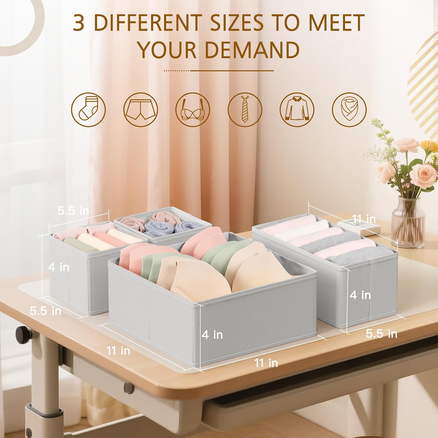 Detalle 2 de Criusia Drawer Organizers, 26-Pack