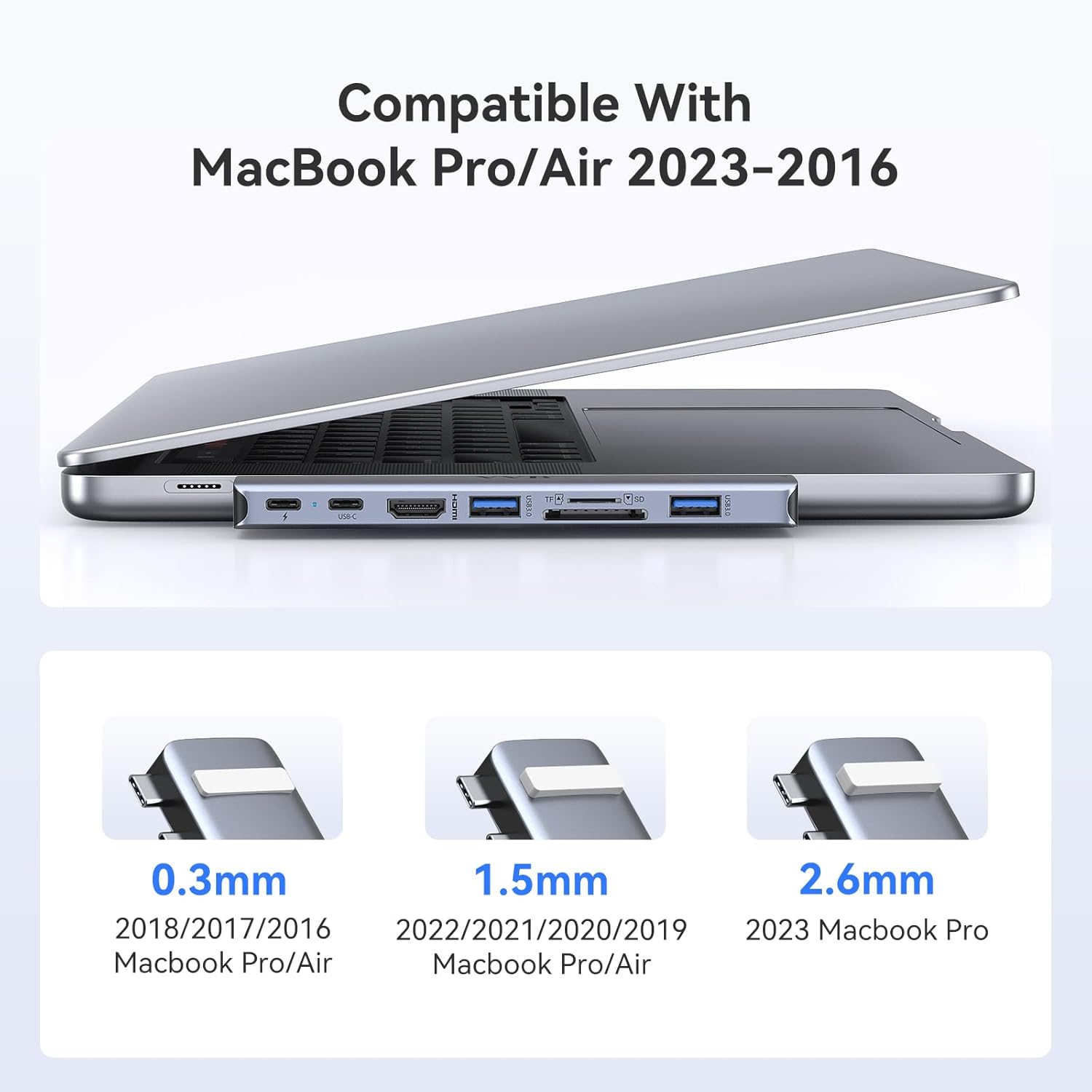 Thumbnail 6 de HODO USB C Hub Adapter 8‑in‑2 für MacBook Pro Air
