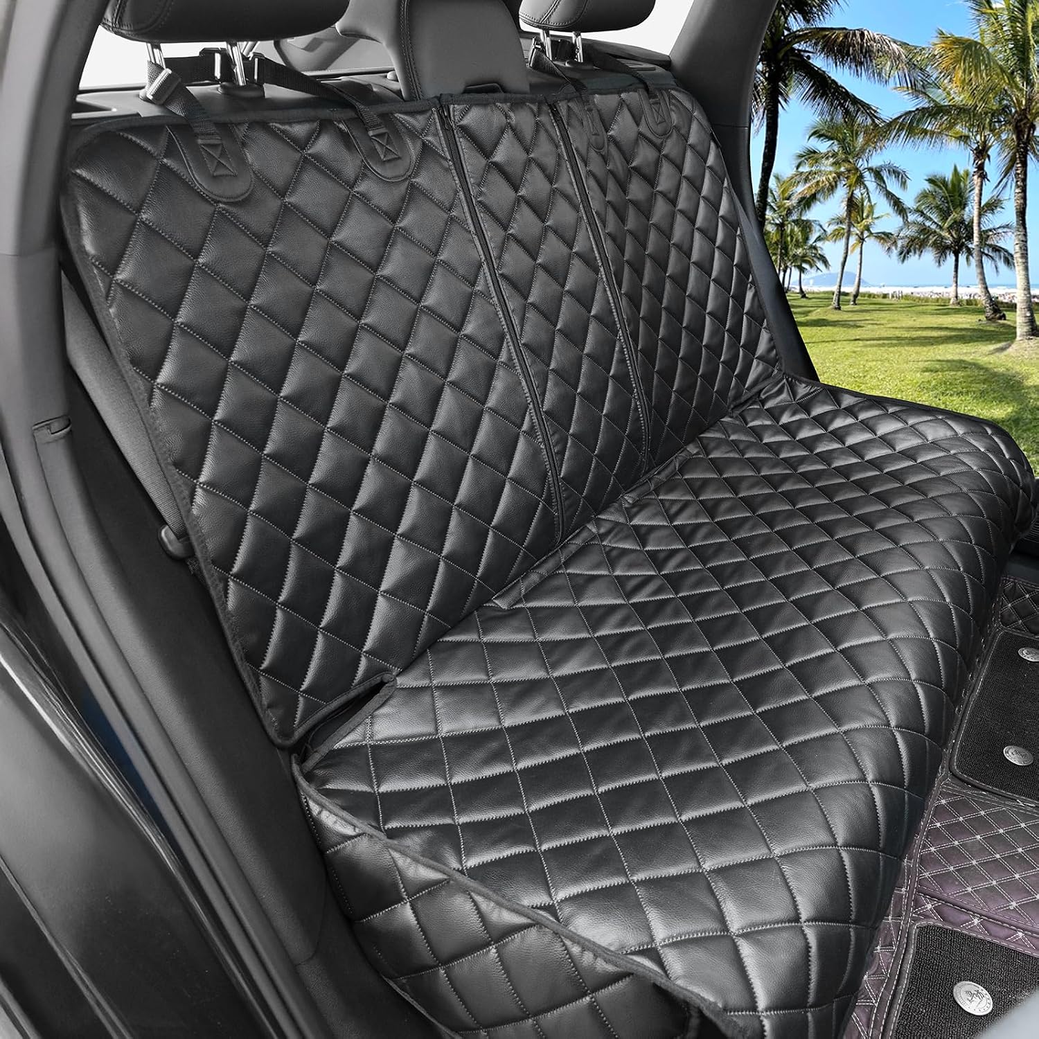 Detalle de Dog Car Seat Cover XL PU Leather