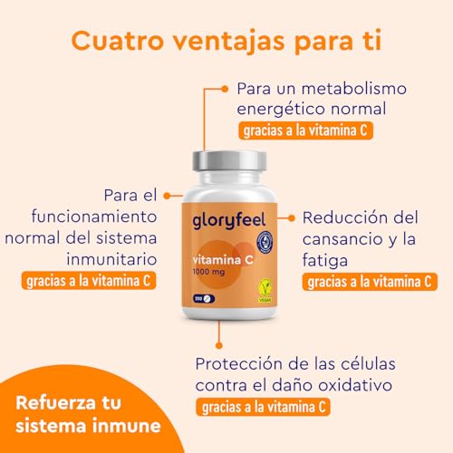 Thumbnail 3 de gloryfeel® Vitamina C 1000mg - Promueve tu energía diaria 🌟