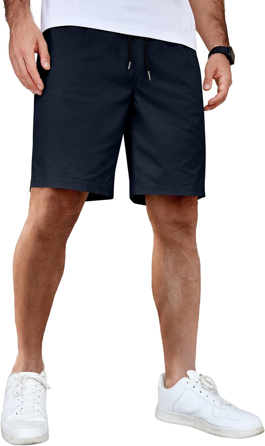 Detalle de COOFANDY Men's Casual Shorts: Cotton Drawstring Comfort for Summer
