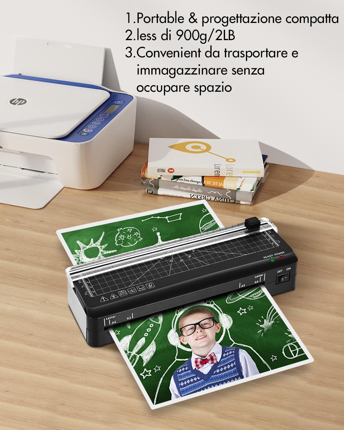 Thumbnail 5 de Plastificatrice A4 10 fogli, laminazione 70s 📠