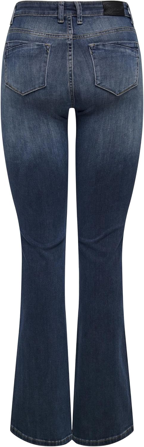 Detalle 2 de ONLY Female Flared-Jeans „ONLBLUSH“ mit Flared Fit für mittlere Taille