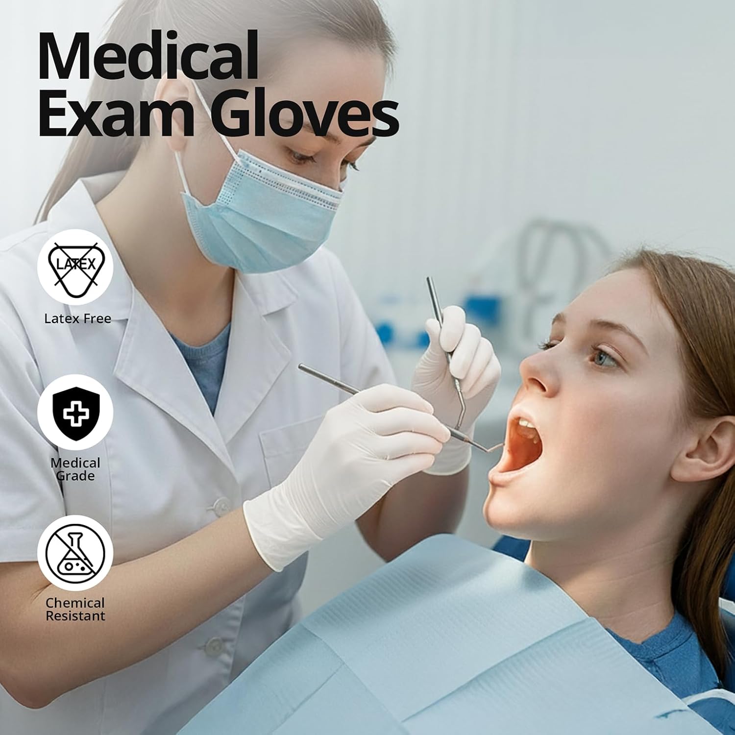 Detalle 2 de SwiftGrip 3-mil Nitrile Exam Gloves, Medium