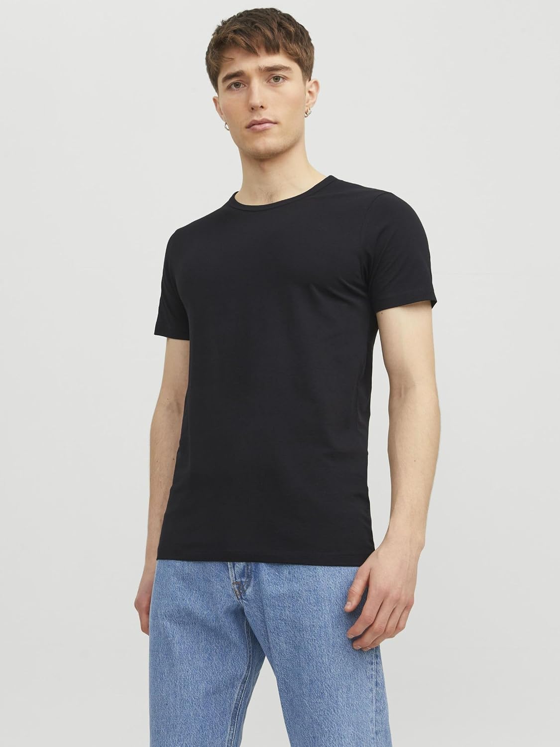 Detalle 2 de JACK & JONES Slim Fit Jeans JJIGLENN JJFELIX AM 066 LID – zeitlos für Alltag und Beruf