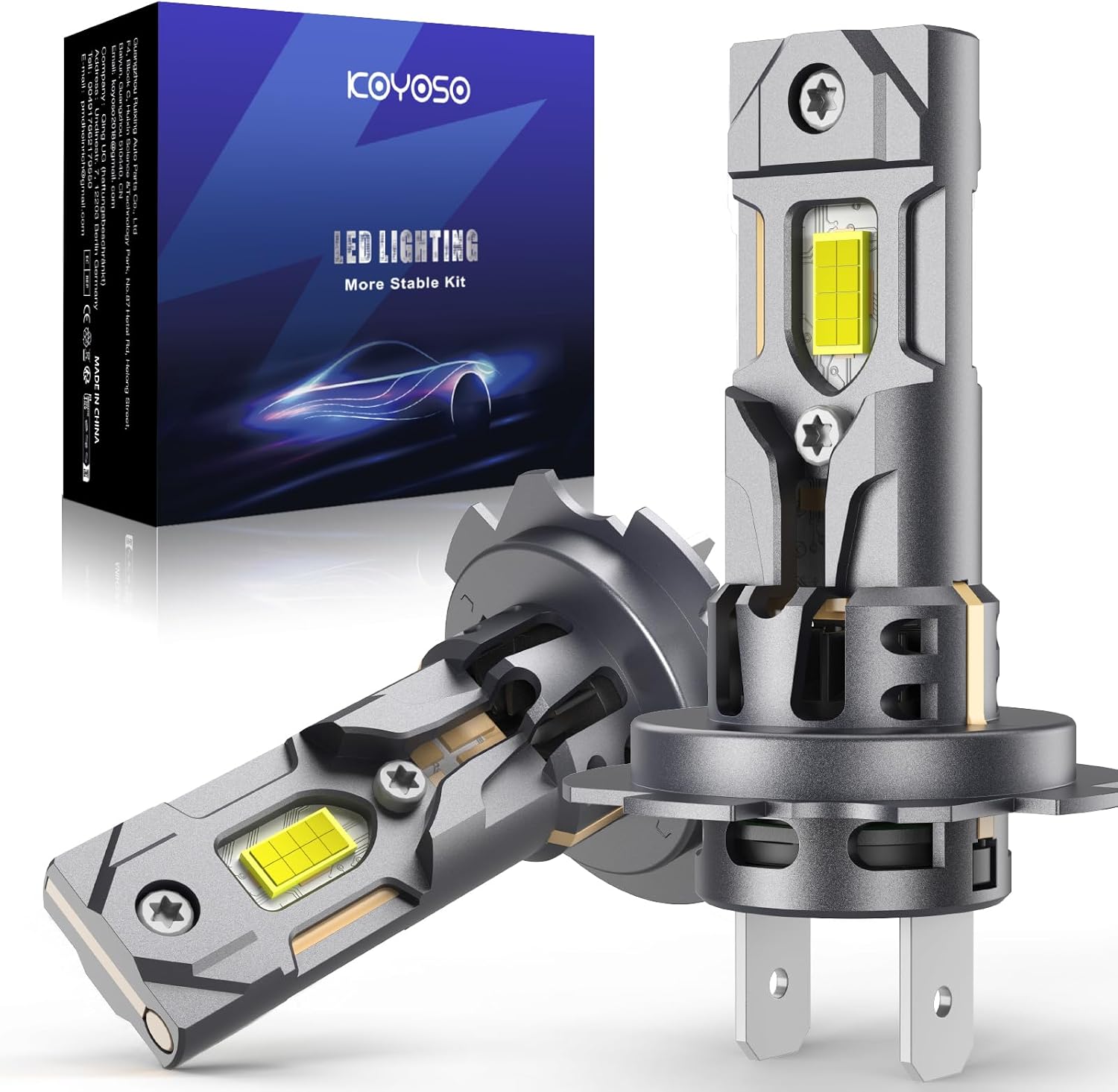 Detalle de KOYOSO H7 130W Lampadina LED 30000LM