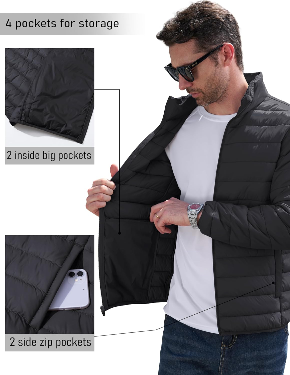 Thumbnail 4 de MAGCOMSEN Men's Puffer Jacket 0.5 kg
