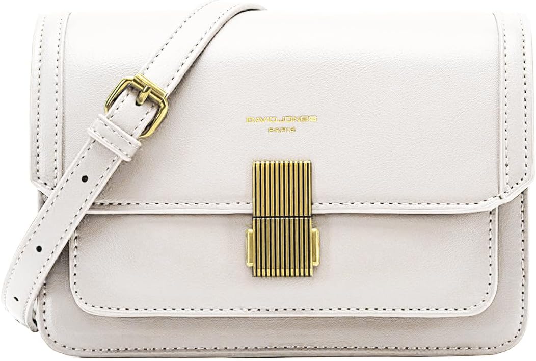 Thumbnail 6 de David Jones Petit sac bandoulière femme - Vert élégant en PU rigide avec rabat et double compartiments