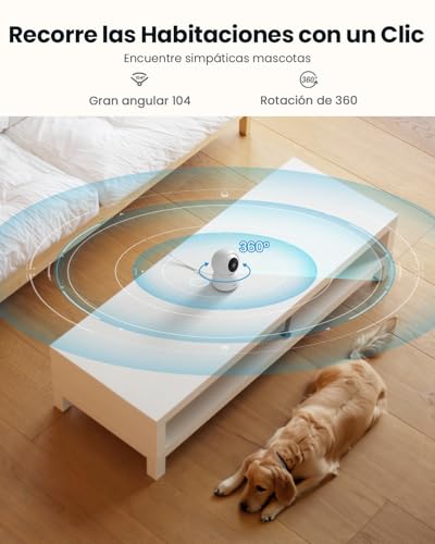 Thumbnail 6 de ieGeek Cámara WiFi 2K Interior 360° PTZ con Audio y Alarma (2 Pack)