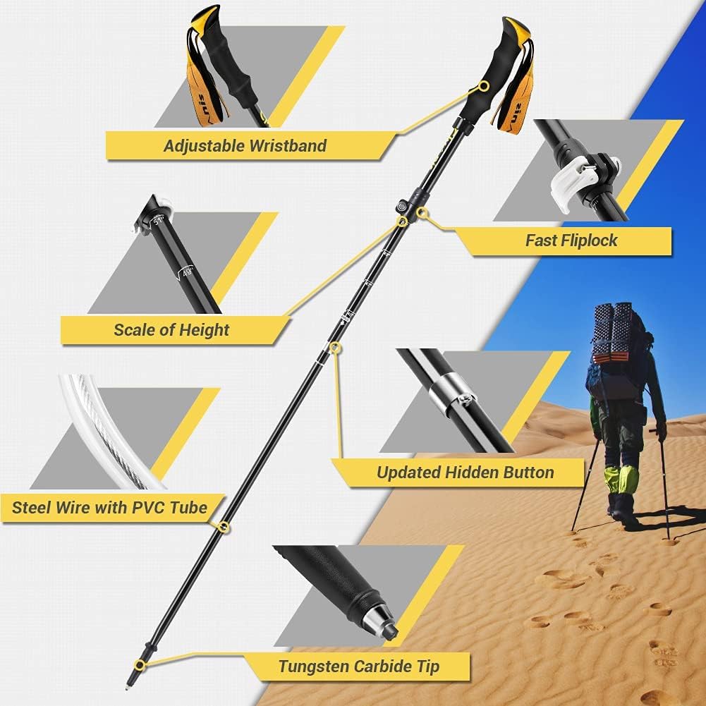 Thumbnail 4 de Glymnis Walking Poles 2 Pack — Collapsible Trekking Poles with Quick Lock System