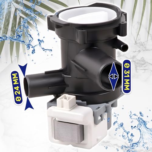 Detalle de Bomba de Desagüe de Lavadora MONTERAL 30W 220-240V para Bosch/Siemens – Código original 141896 / 00141896 / 145787 / 00145787 – Garantía 10 años