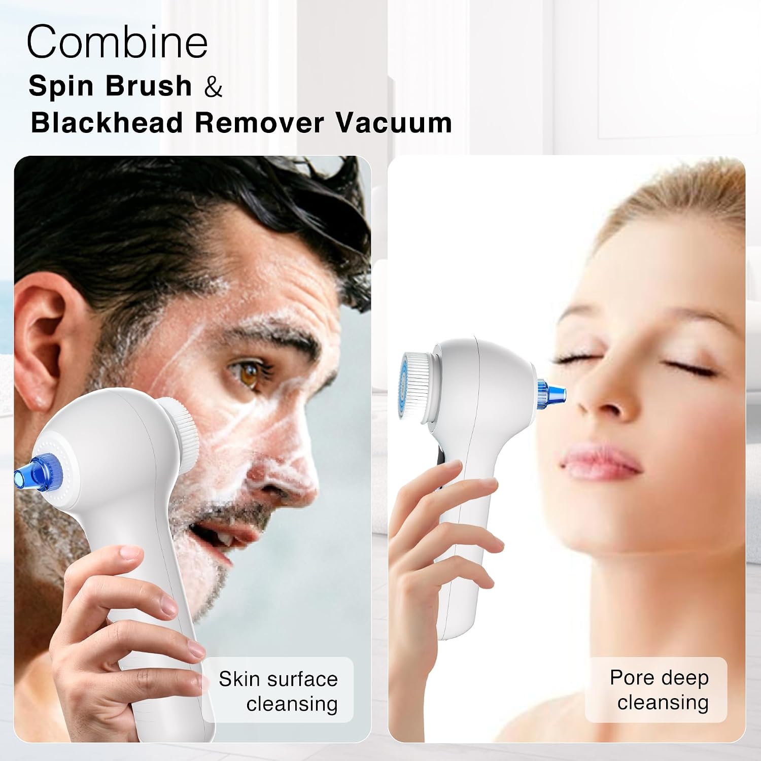 Detalle de UMICKOO 3-in-1 Facial Cleansing Brush & Blackhead Remover