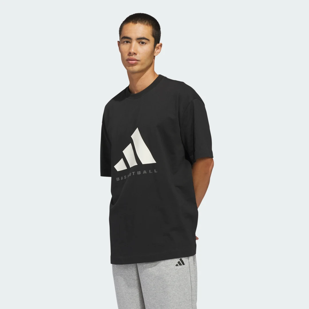 Detalle de Adidas Camiseta de baloncesto negra