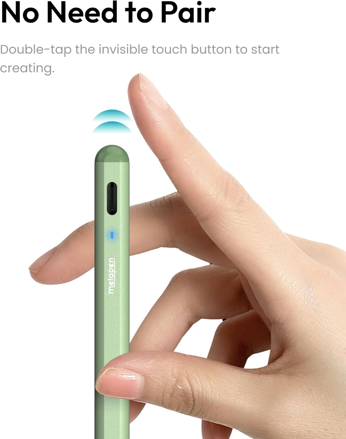 Thumbnail 6 de Metapen Pencil A8 for iPad (2018–2026): 0.1 mm Pixel Precision, 2× Faster Charge