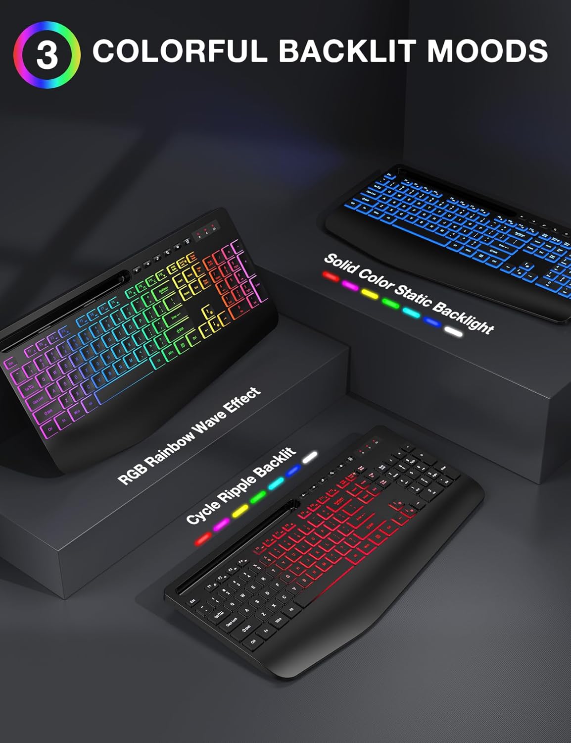 Detalle 2 de Wireless Keyboard and Mouse Combo 2.4G 🖱