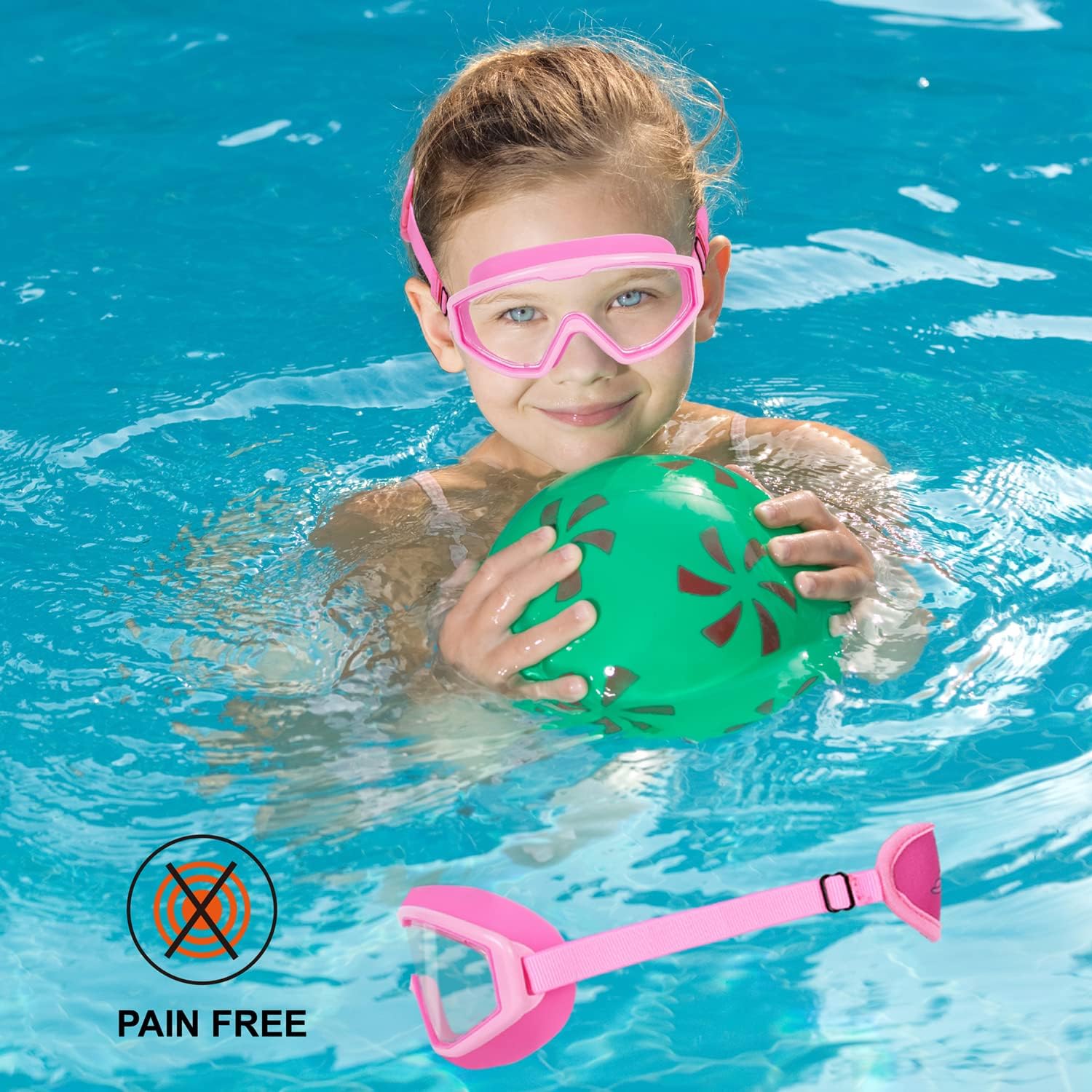 Thumbnail 3 de RUIGAO Kids Swim Goggles Age 4-7: No Hair Pull, Soft Band, No Tangle