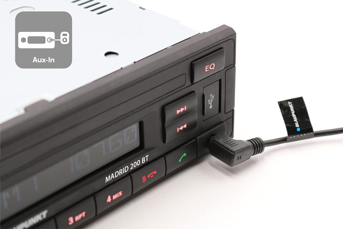 Thumbnail 4 de Blaupunkt Madrid 200 BT autoradio 1-DIN : Bluetooth mains libres, USB et entrée AUX