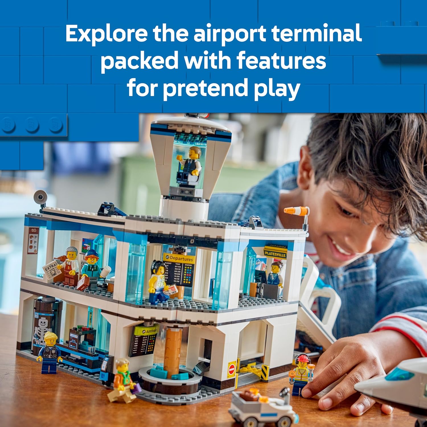 Detalle 2 de LEGO City 60502 Airport with Airplane