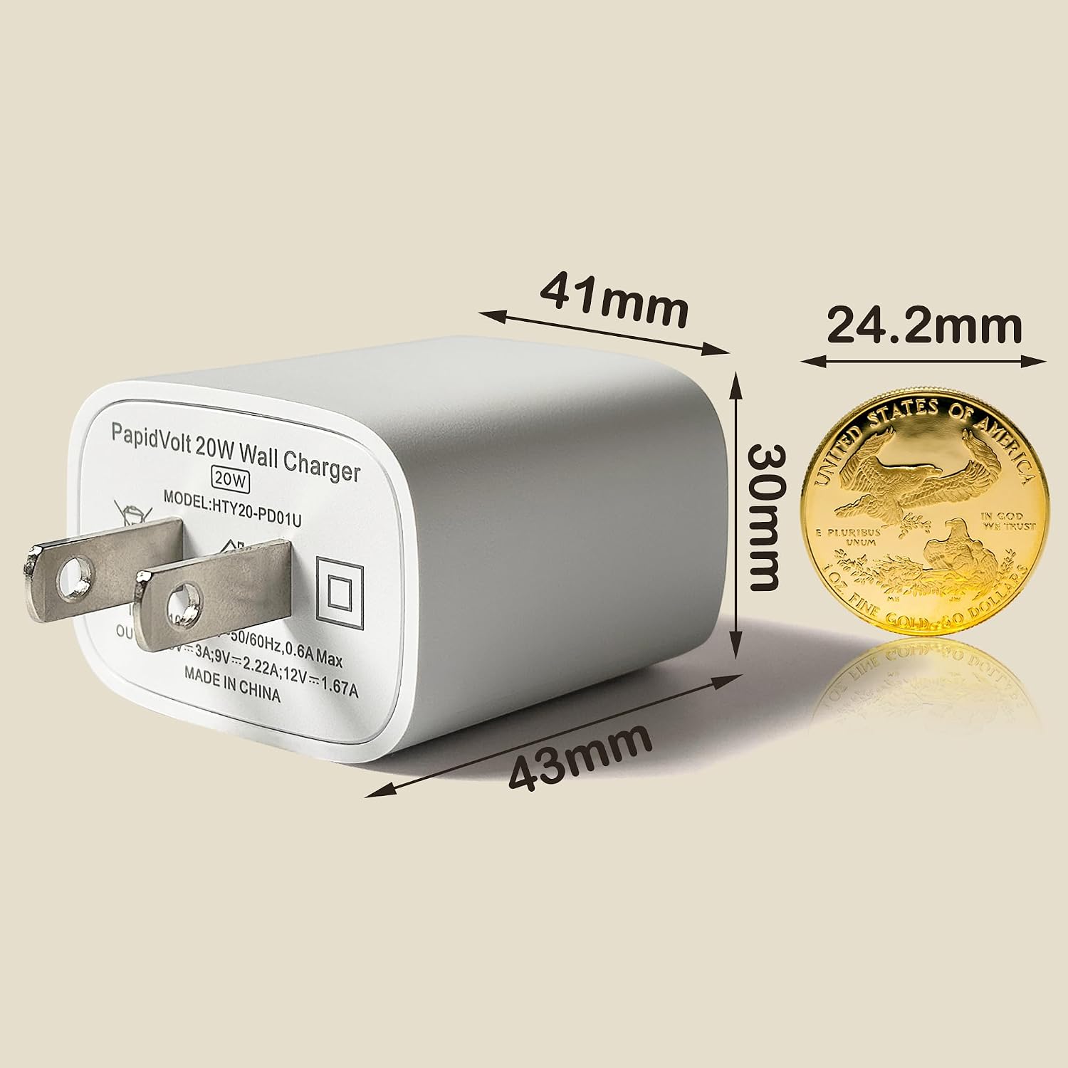 Detalle 2 de EGK USB-C charger with 6.6ft cable