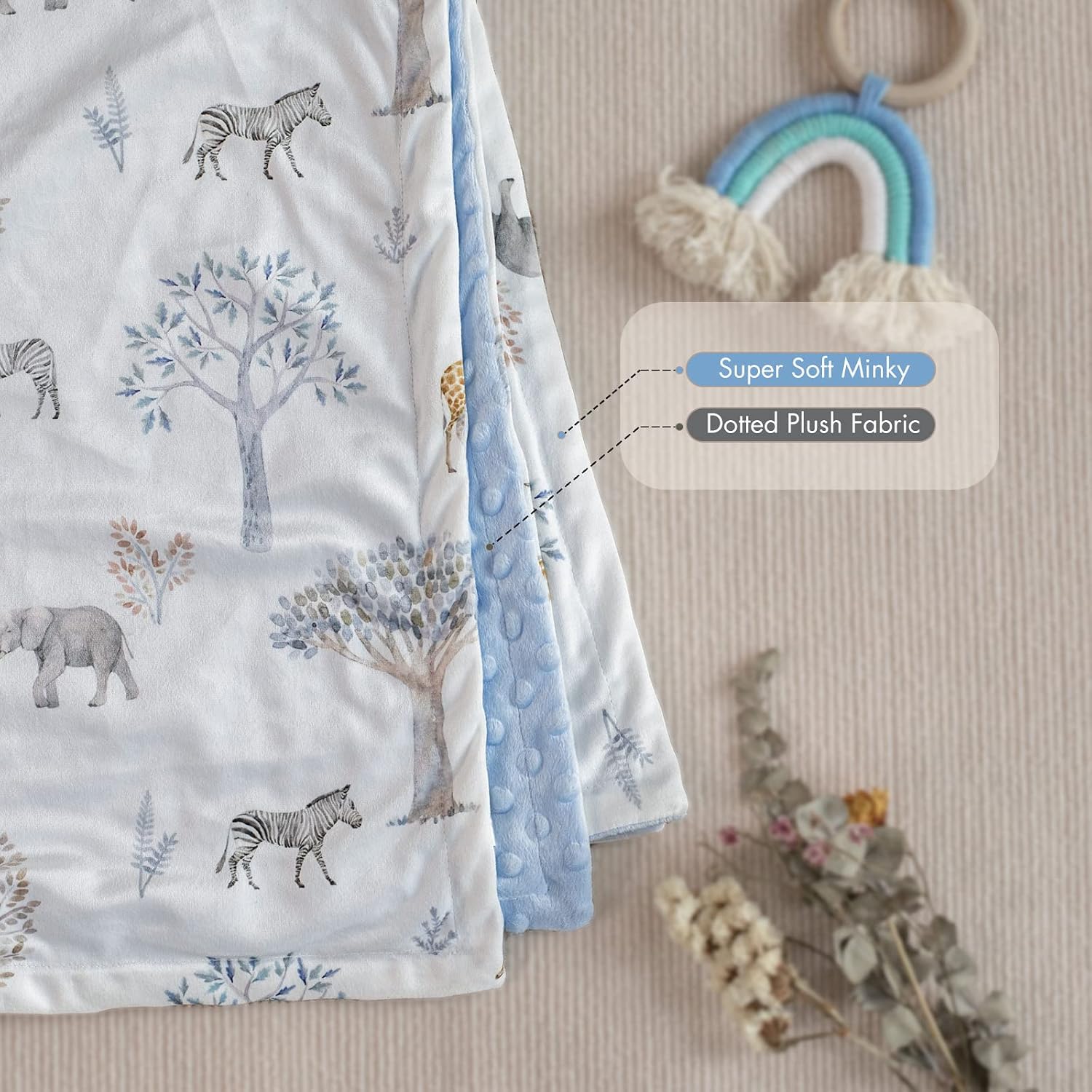 Thumbnail 3 de Soarwg SOD0018 baby blanket 75x100 cm soft fleece