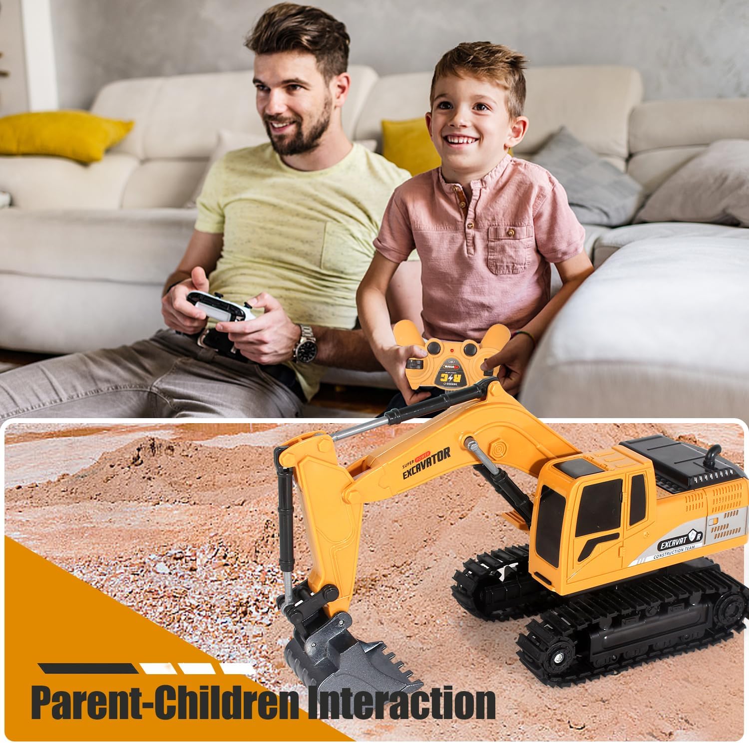 Thumbnail 5 de Jiakora RC Excavator Toy for 6+ years