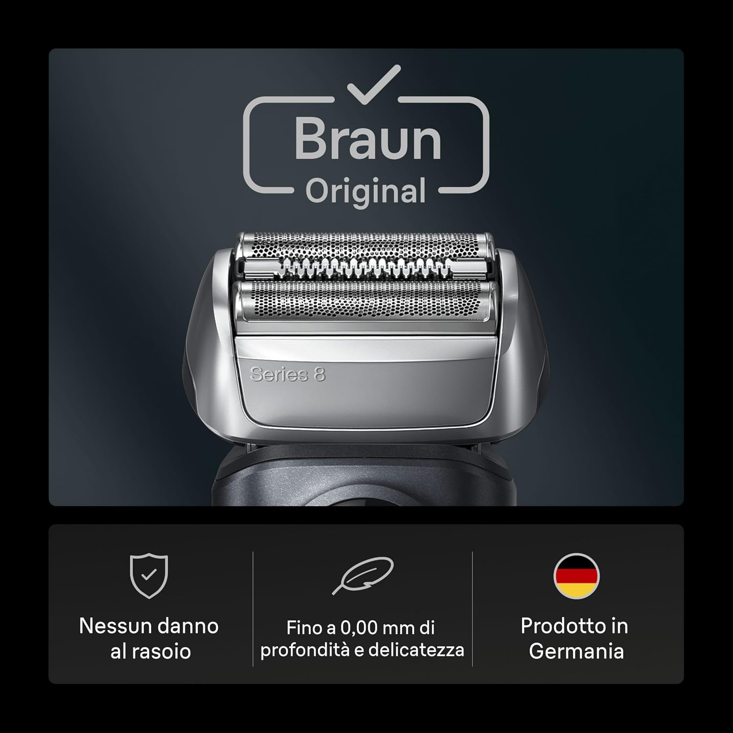 Thumbnail 4 de Braun Serie 8 83M testina originale 4+1