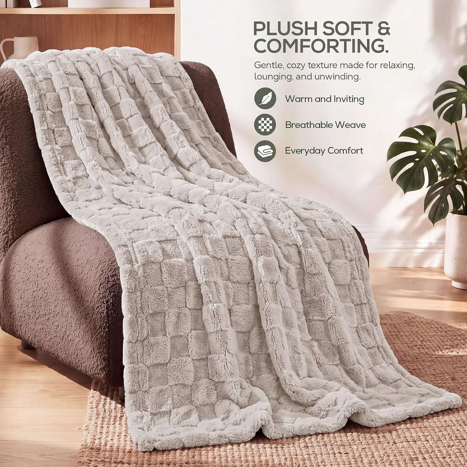 Thumbnail 4 de Utopia Bedding fleece blanket, King