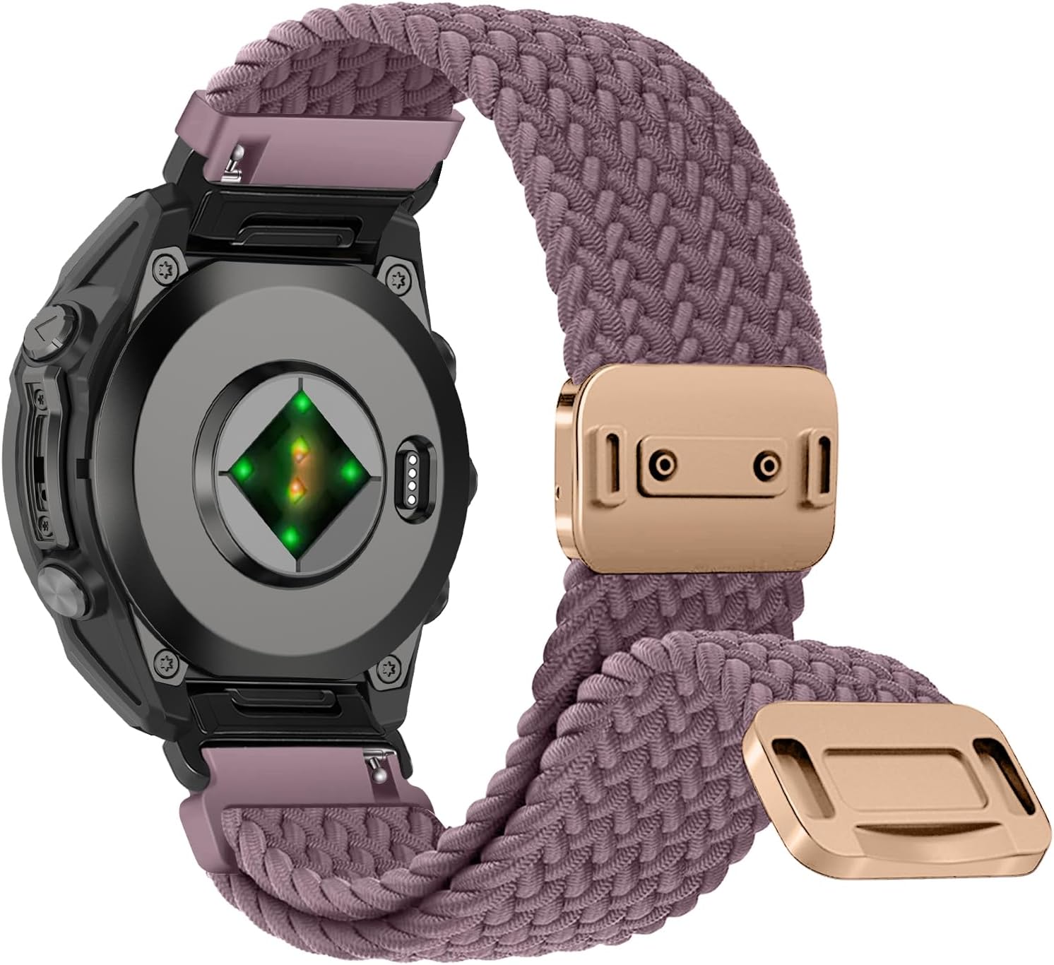 Detalle de RosMank 20mm Quickfit Braided Nylon Watch Band for Garmin & More