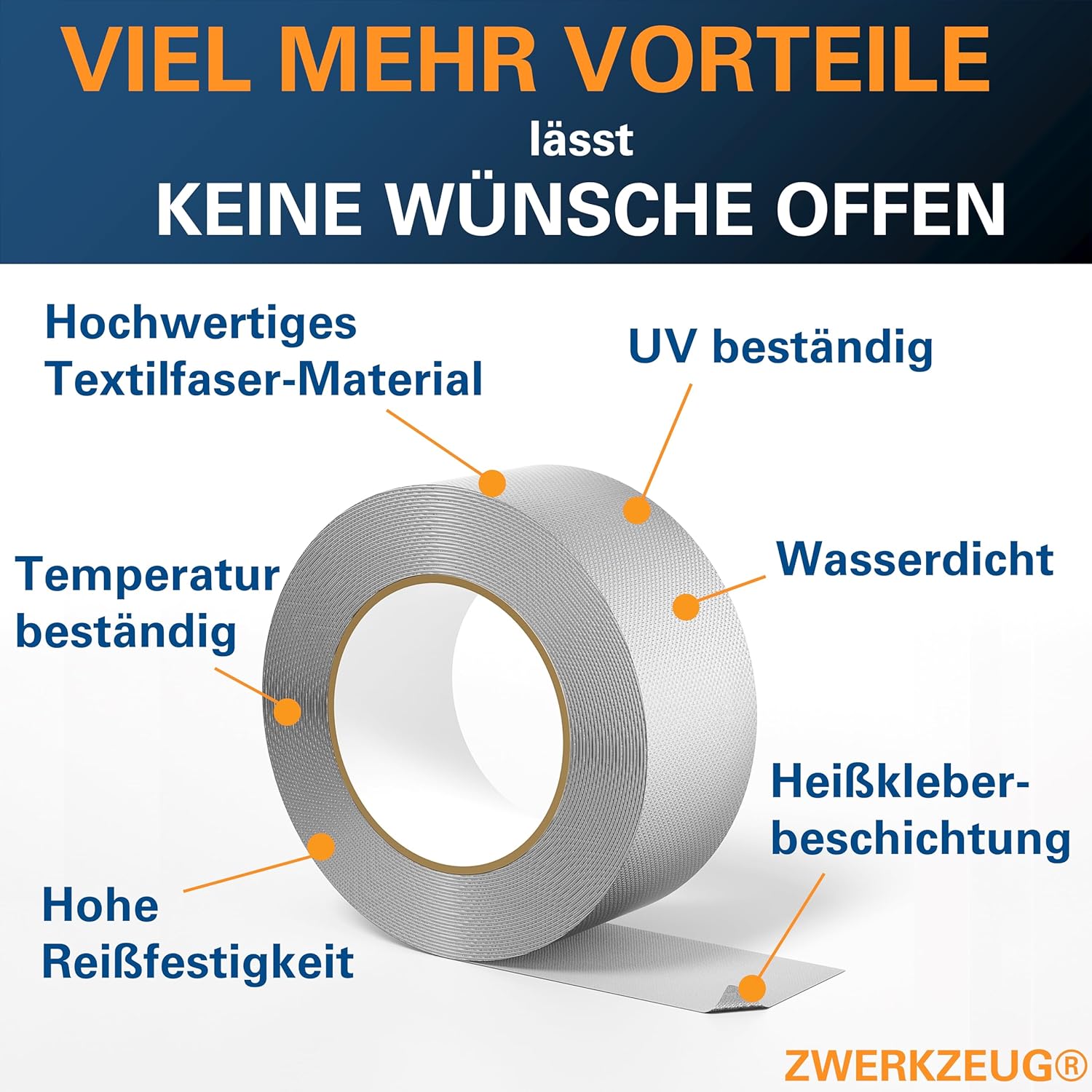 Thumbnail 5 de ZWERKZEUG Panzertape 3 Rollen 48 mm x 96 m