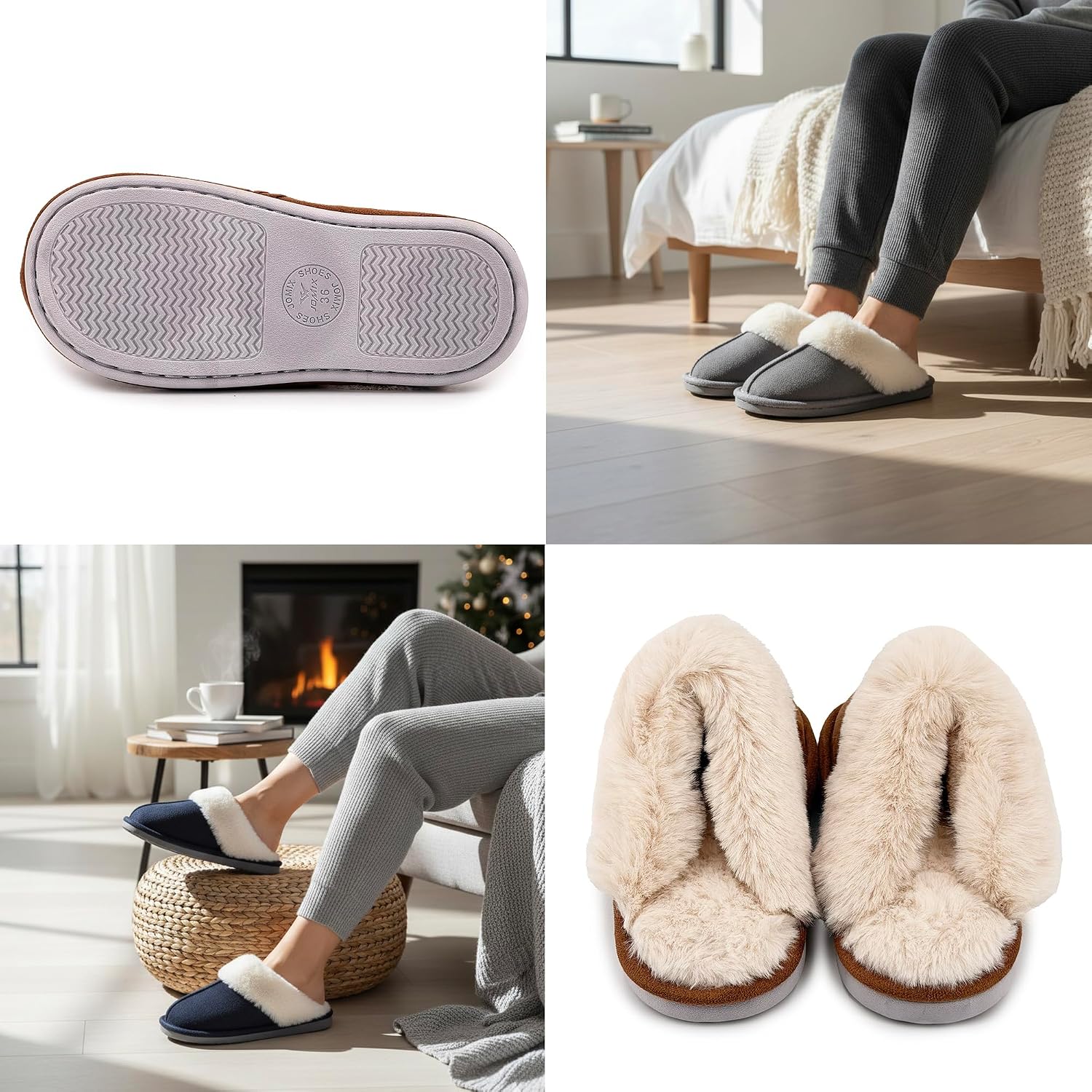Detalle 2 de JOMIX Pantofole Donna Invernali Pelose